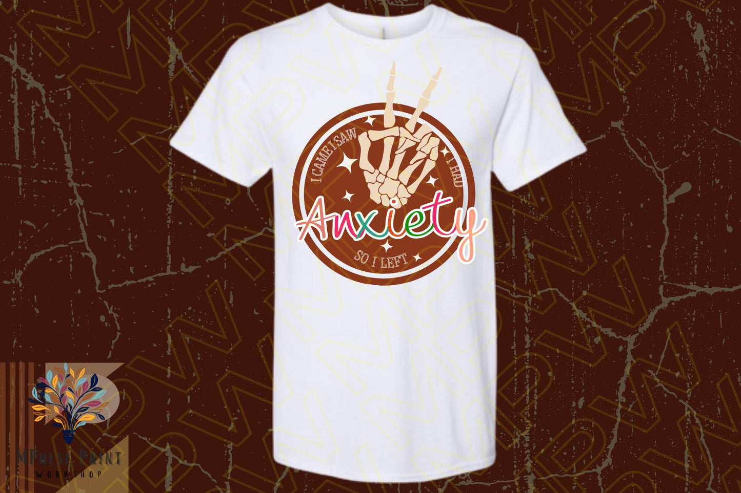 Adult Graphic Tshirt-  “I Had Anxiety so I  Left” Basic fit, 100% cotton