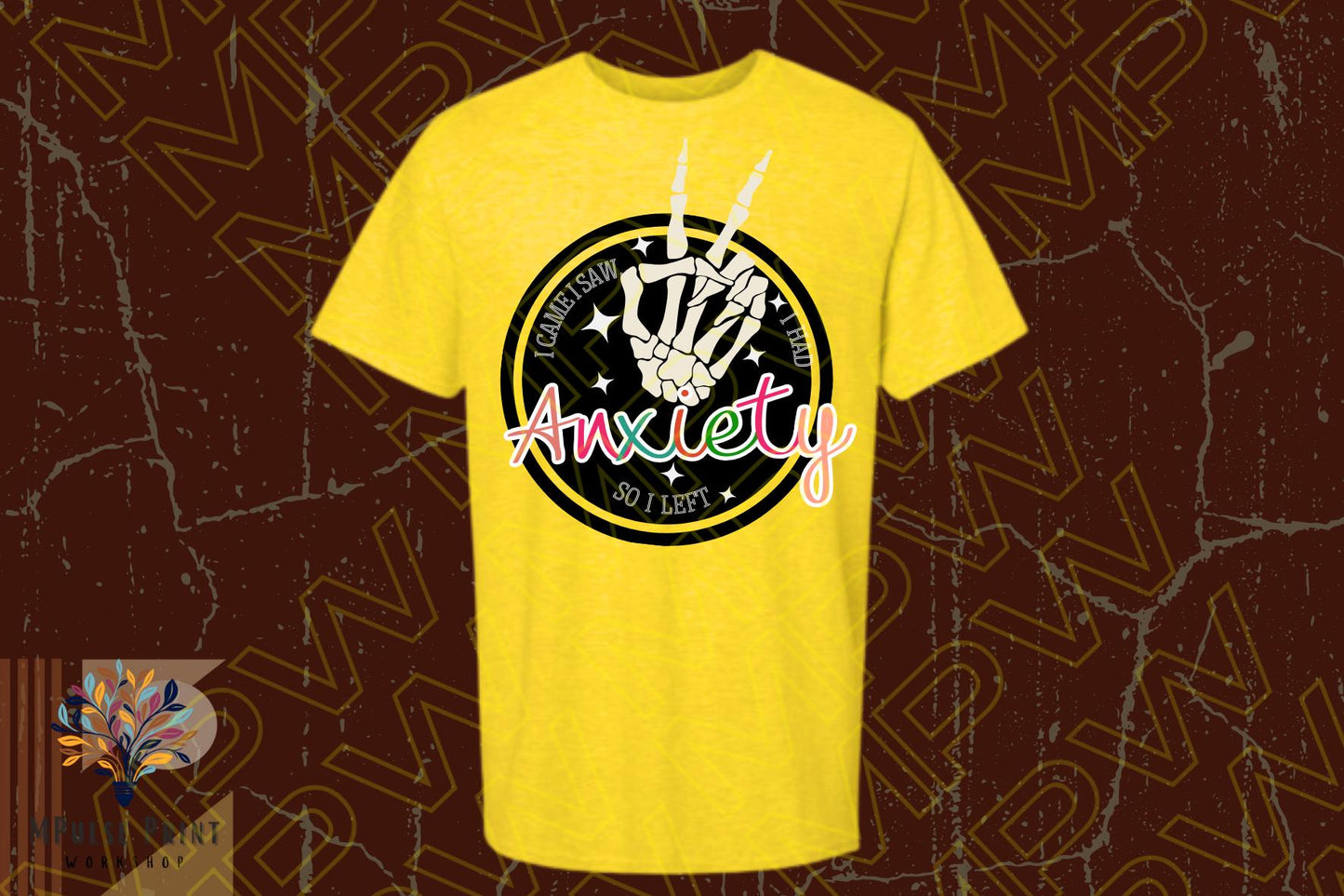 Adult Graphic Tshirt-  “I Had Anxiety so I  Left” Basic fit, 100% cotton