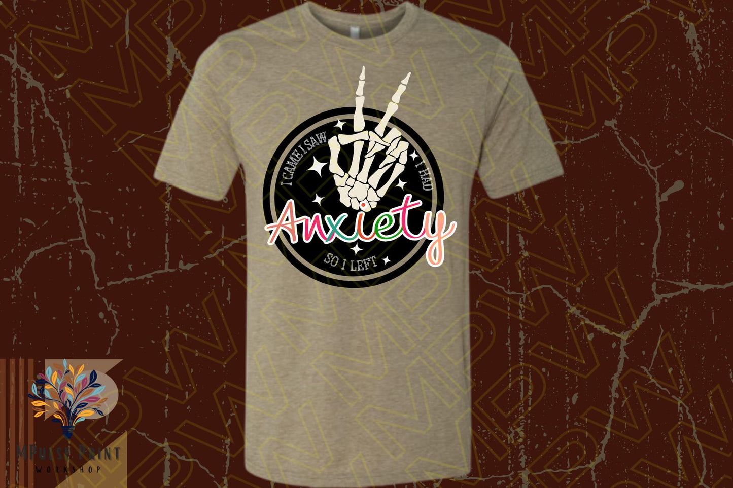 Adult Graphic Tshirt-  “I Had Anxiety so I  Left” Basic fit, 100% cotton