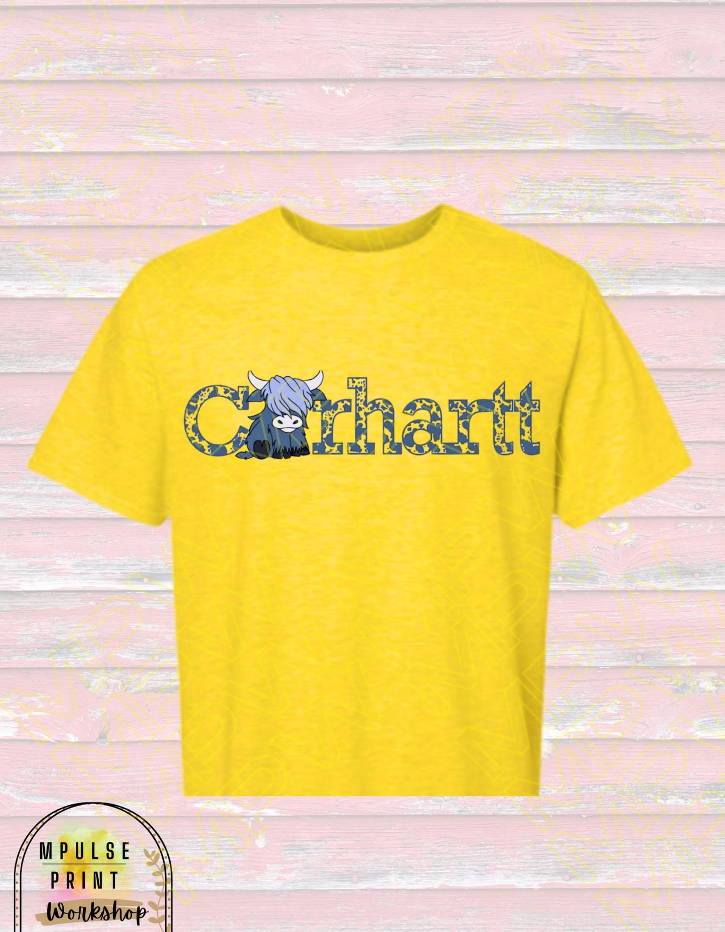 Youth Carhartt Graphic Tee with Logo & Text, Featuring an Exclusive Style - 100% Cotton, Standard Basic T-Shirt fit, Gender Neutral