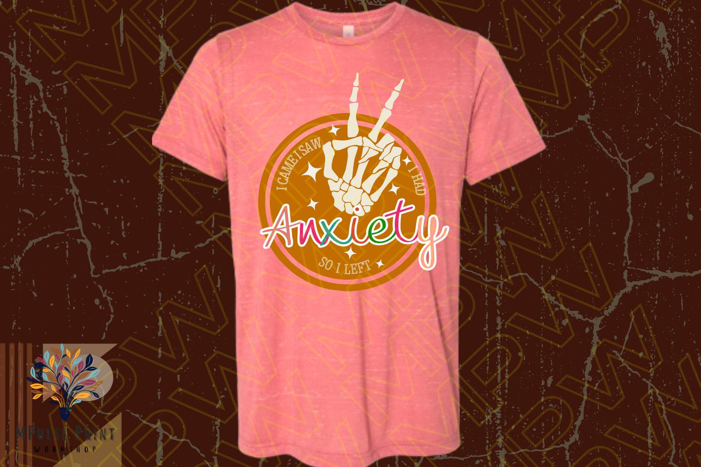Adult Graphic Tshirt-  “I Had Anxiety so I  Left” Basic fit, 100% cotton