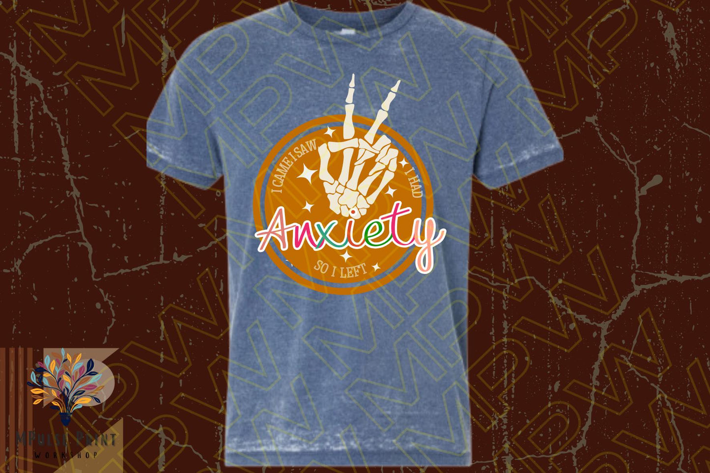 Adult Graphic Tshirt-  “I Had Anxiety so I  Left” Basic fit, 100% cotton