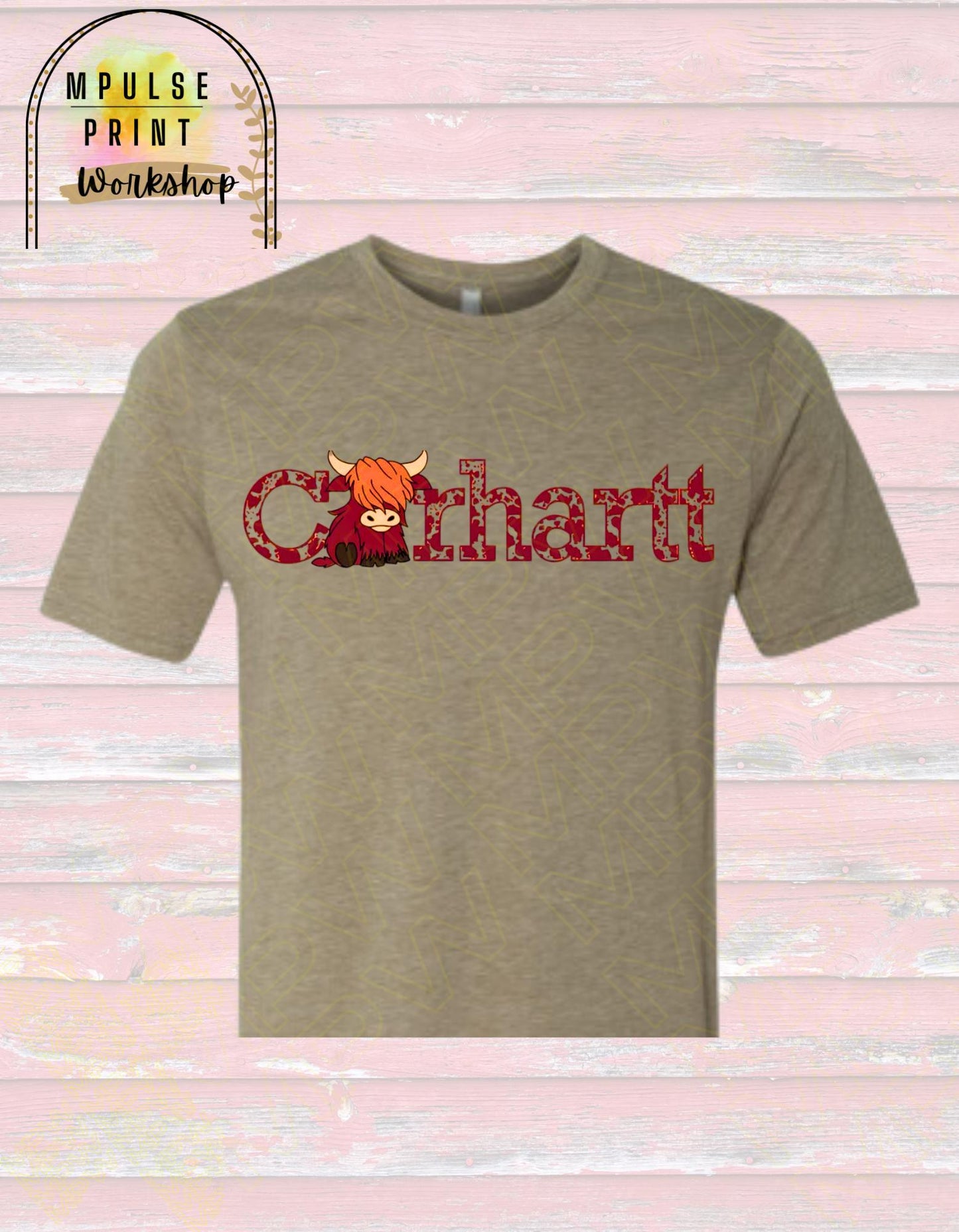 Youth Carhartt Graphic Tee with Logo & Text, Featuring an Exclusive Style - 100% Cotton, Standard Basic T-Shirt fit, Gender Neutral